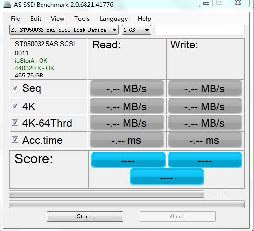 AS SSD Benchmark-固态硬盘测速工具-指间的光阴